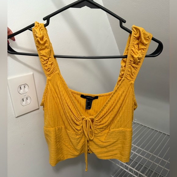 Forever 21 Mustard Yellow Crop Top - Women’s - Picture 1 of 3